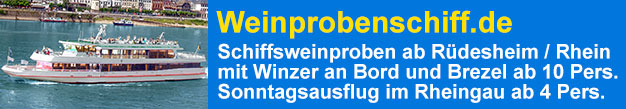 Schiffsweinproben auf dem Weinprobenschiff mit einem Winzer und Rheingau-Weinproben
